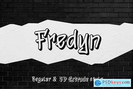 Fredyn - Handwritten Graffiti Font