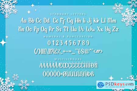 Snowy Holiday - Display Font