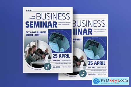 Blue Business Seminar Flyer