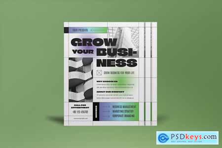 Grey Grotesk Grow Your Business Flyer