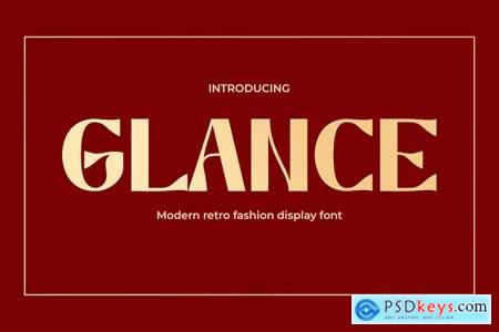 Glance - A Modern Twist on Vintage Retro Font