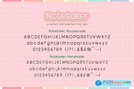Notetaker Font Duo
