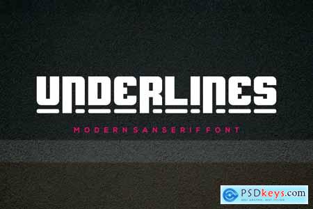 Underlines - Modern Font