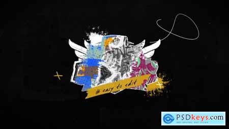 Grunge Hip-Hop Logo Reveal 44444070