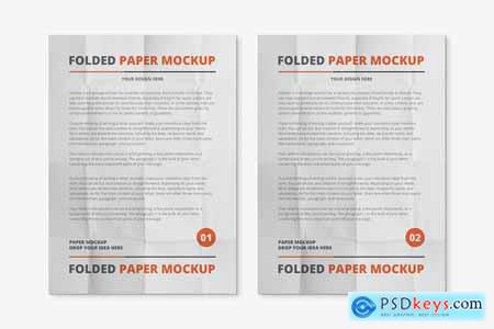 Folded Paper Mockup