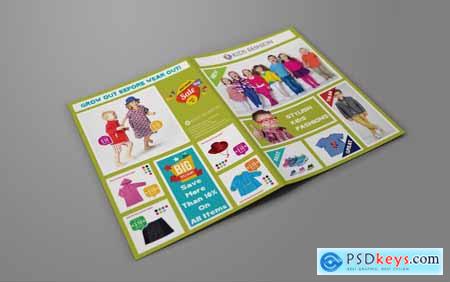 Kids Fashion Products Catalog Bi-Fold Brochure