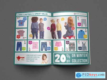 Kids Fashion Products Catalog Brochure Template
