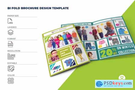Kids Fashion Products Catalog Bi-Fold Brochure