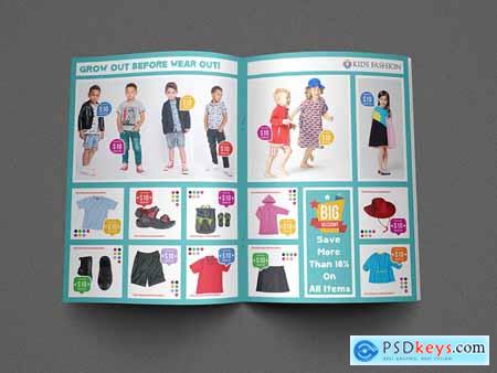 Kids Fashion Products Catalog Brochure Template