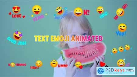 Text Emoji Animated Illustration Element Pack 44579577