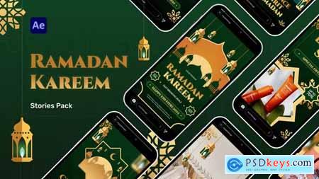 Ramadan Kareem Stories Pack Video Display After Effect Template 44519681