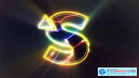 Neon Light Logo Intro 44505885
