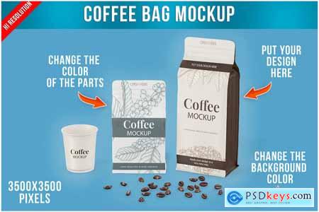 Coffee Bag Mockup