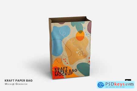 Kraft Paper Bag Mockup