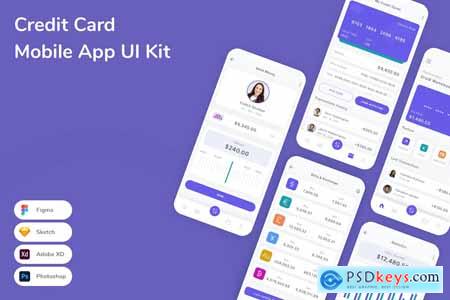 Credit Card Mobile App UI Kit