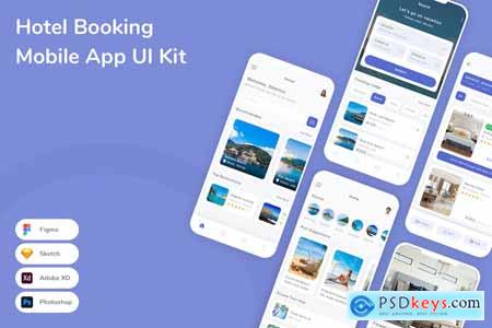 Hotel Booking Mobile App UI Kit