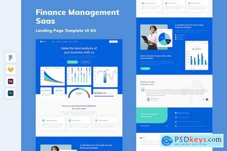 Finance Management Saas Landing Page UI Kit