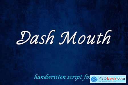 Dash Mouth - Handwritten Script Font