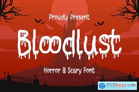 Bloodlust - Horror and Scary Font