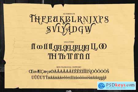 Black Bellamy - Pirates Display Font