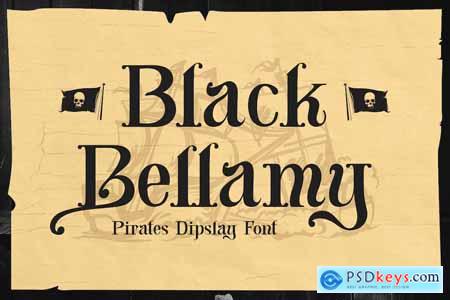 Black Bellamy - Pirates Display Font