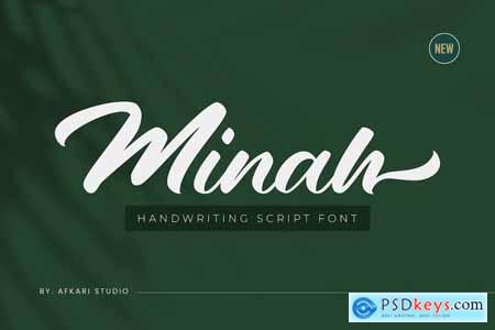 Minah - Handwriting Script Font