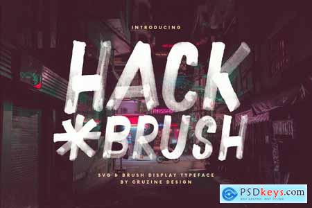 Hack Brush & SVG Font