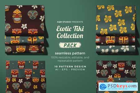 Exotic Tiki Collection - Seamless Pattern