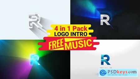 Minimal Logo intro Pack 4 in 1 logo Opener logo animation free music 44453633