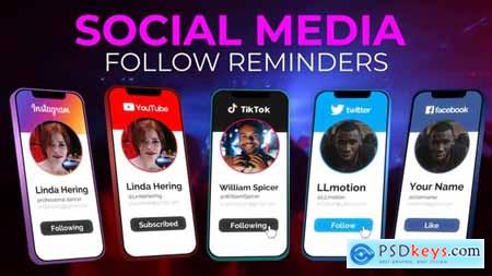 Social Media Follow Reminders - 3d Phones 44412986