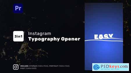 Instagram Typography Opener for Premiere Pro 43899291