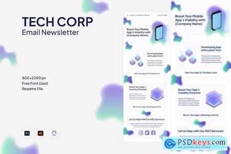 Tech Corp Email Newsletter
