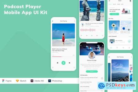 Podcast Player Mobile App UI Kit
