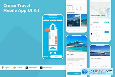 Cruise Travel Mobile App UI Kit