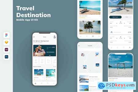 Travel & Destination Mobile App UI Kit