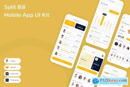 Split Bill Mobile App UI Kit