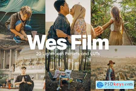 20 Wes Film Lightroom Presets and LUTs