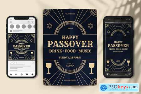 Passover Flyer Set Templat