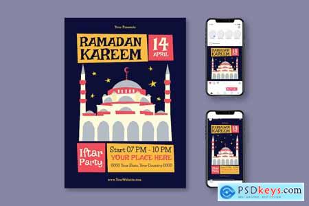 Ramadan Kareem Iftar Party Flyer