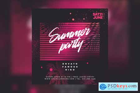 Summer Party Flyer NATDWVJ