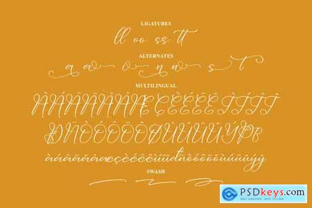 Dolventias Beautya Script Font