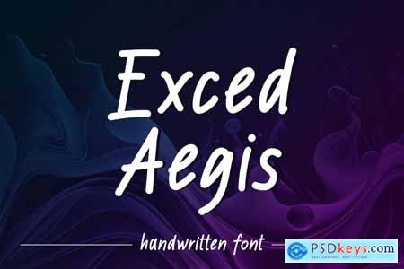Exced Aegis - Handwritten Font
