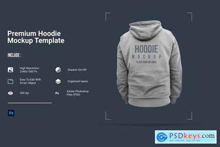 premium hoodie mockup