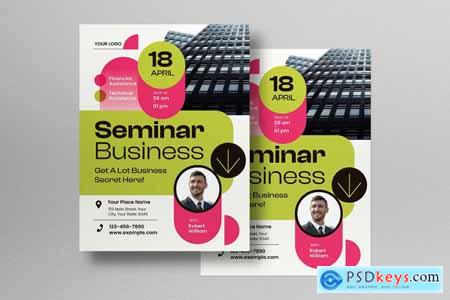 Green Minimalist Business Seminar Flyer