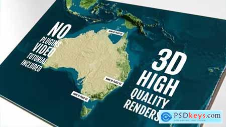 3D Physical Map - Australia and Oceania 44742052