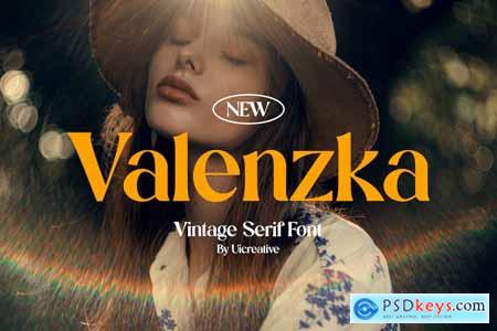 Valenzka Vintage Serif Font