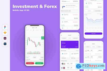 Investment & Forex Mobile App UI Kit