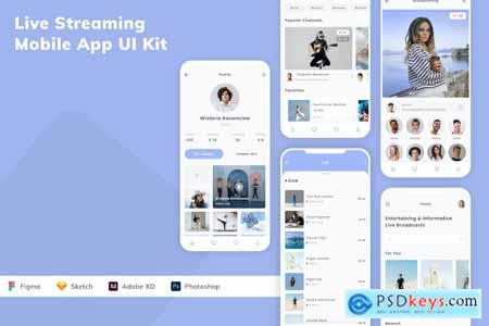 Live Streaming Mobile App UI Kit