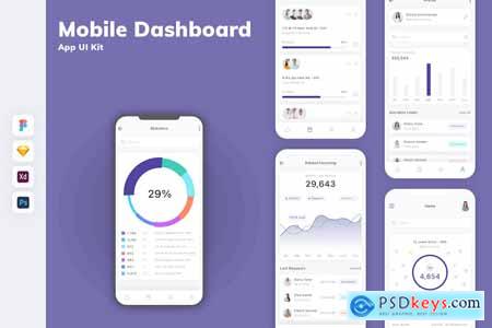 Mobile Dashboard App UI Kit