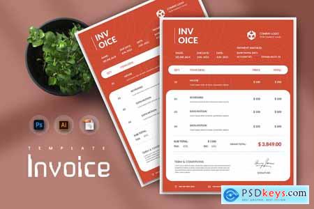 Giorgreen Simple Services Invoice Template